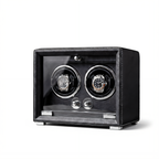 Double Watch Winder, Black Leather