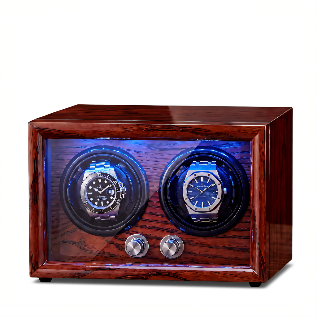Solid Wood Double Watch Winder