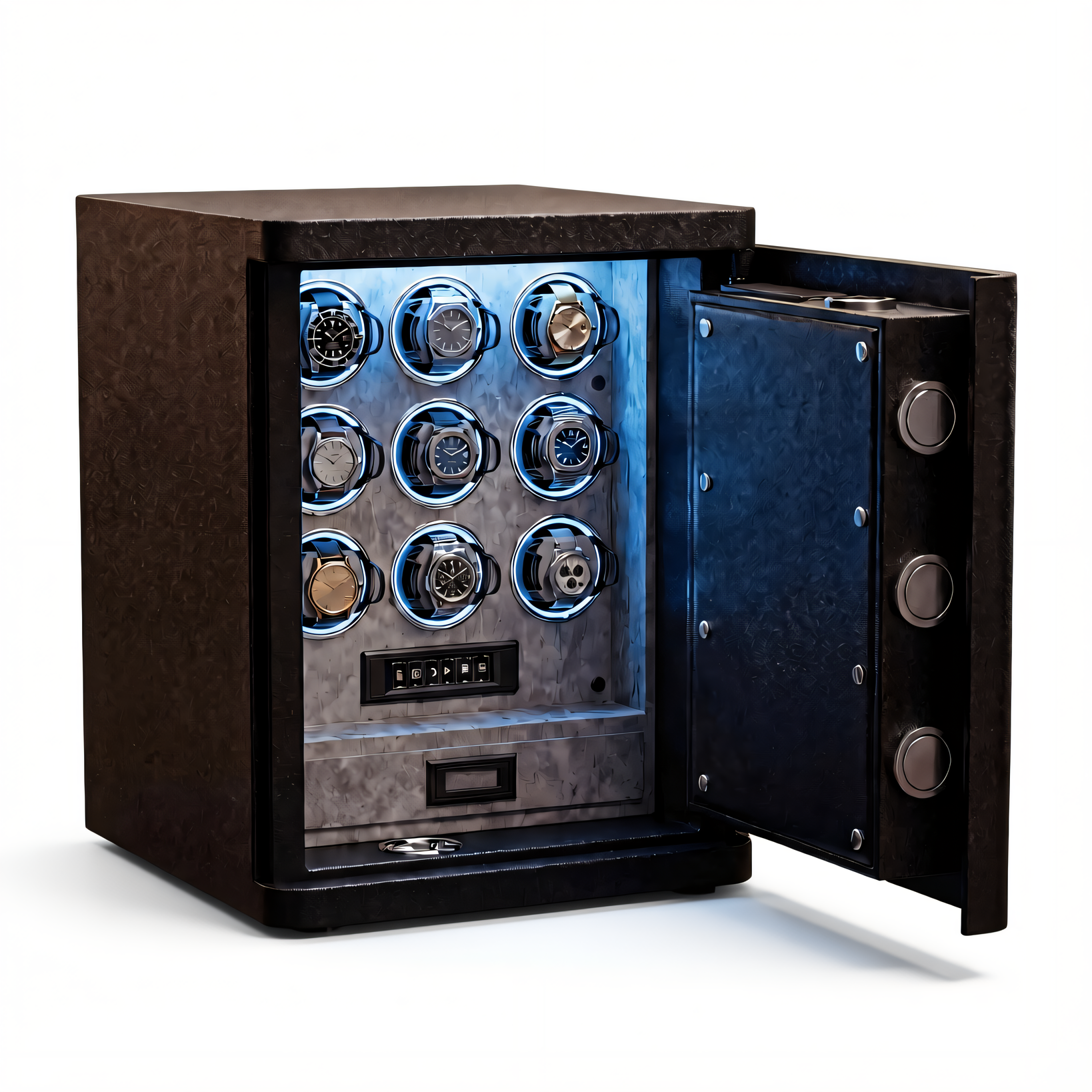 Watch Winder Safe for 9 Watches