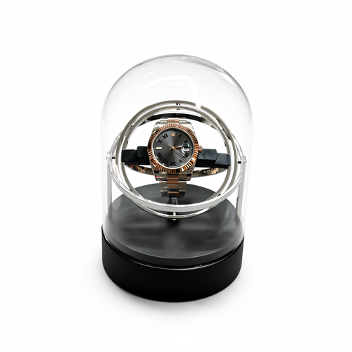 Gyroscopic Orbit Watch Winder, Silver