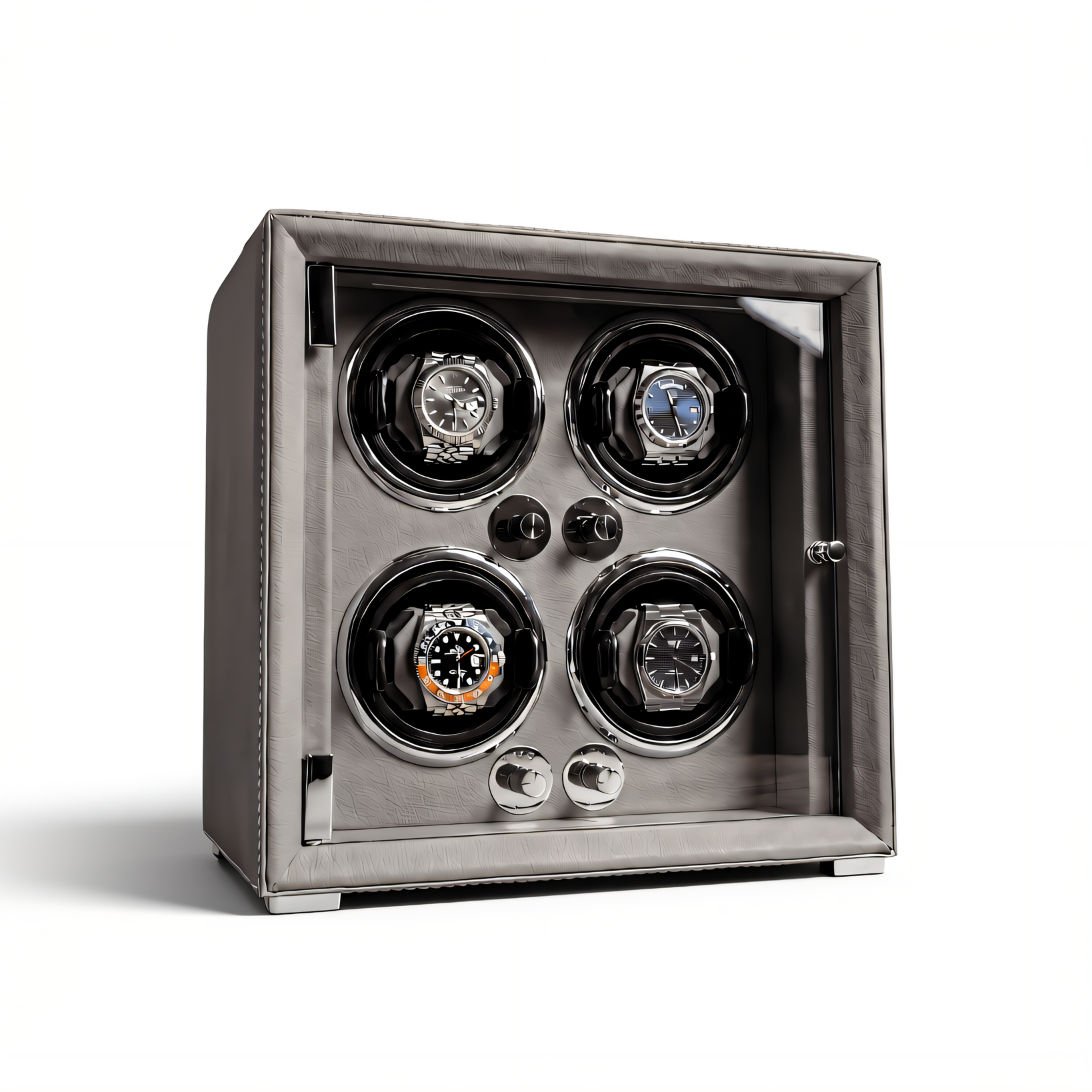 4 Watch Winder Box, Grey