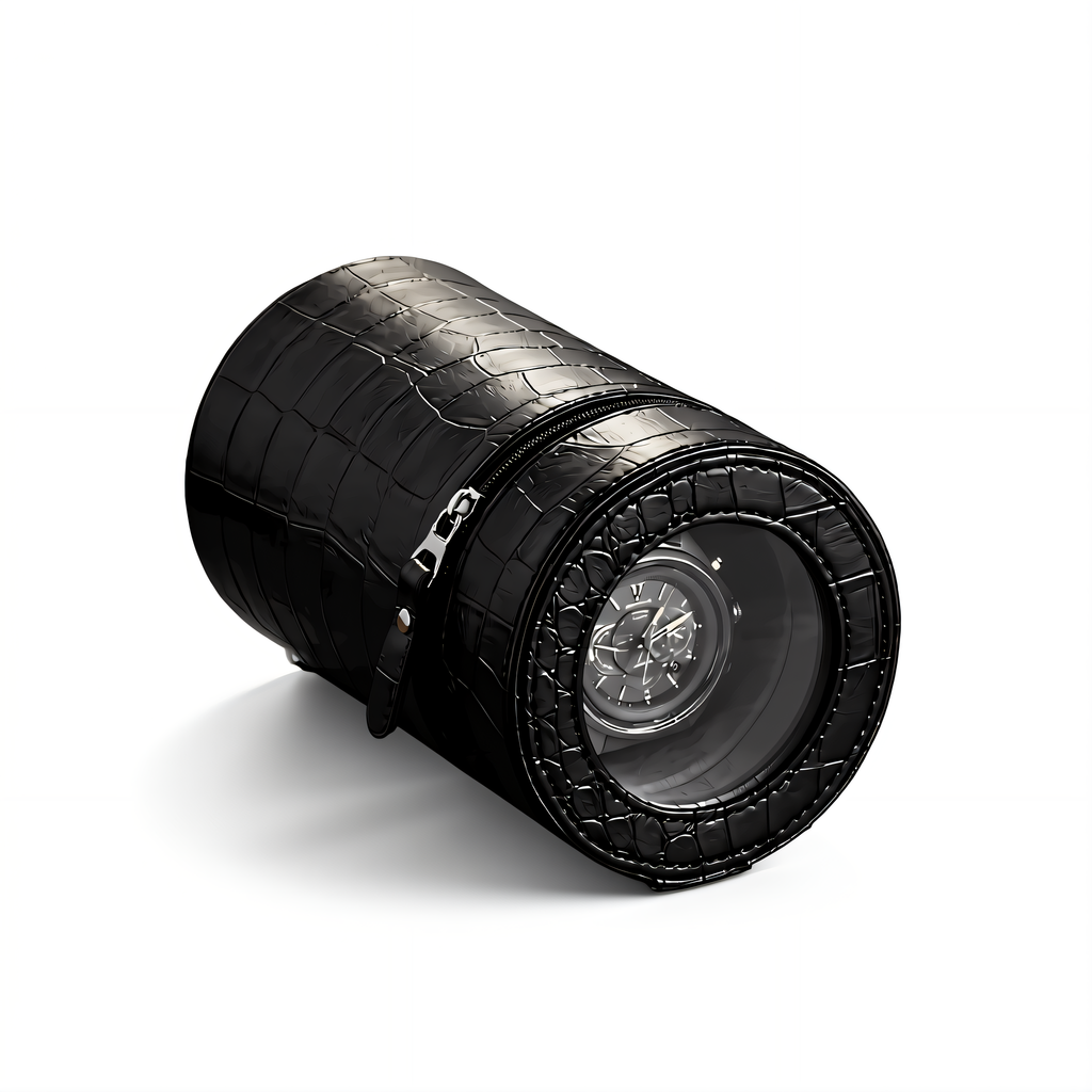 Portable Travel Watch Winder, Leather