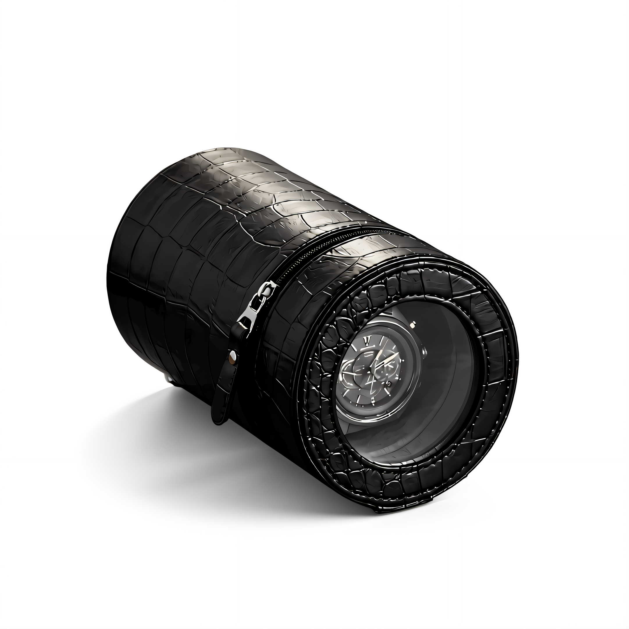Portable Travel Watch Winder, Leather