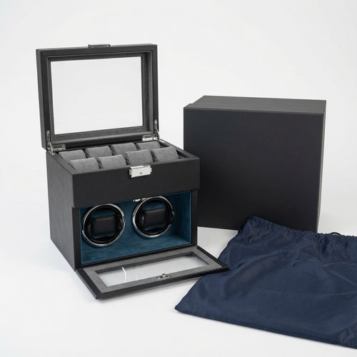 Black Watch Winder Box for 10 Watches, view 2