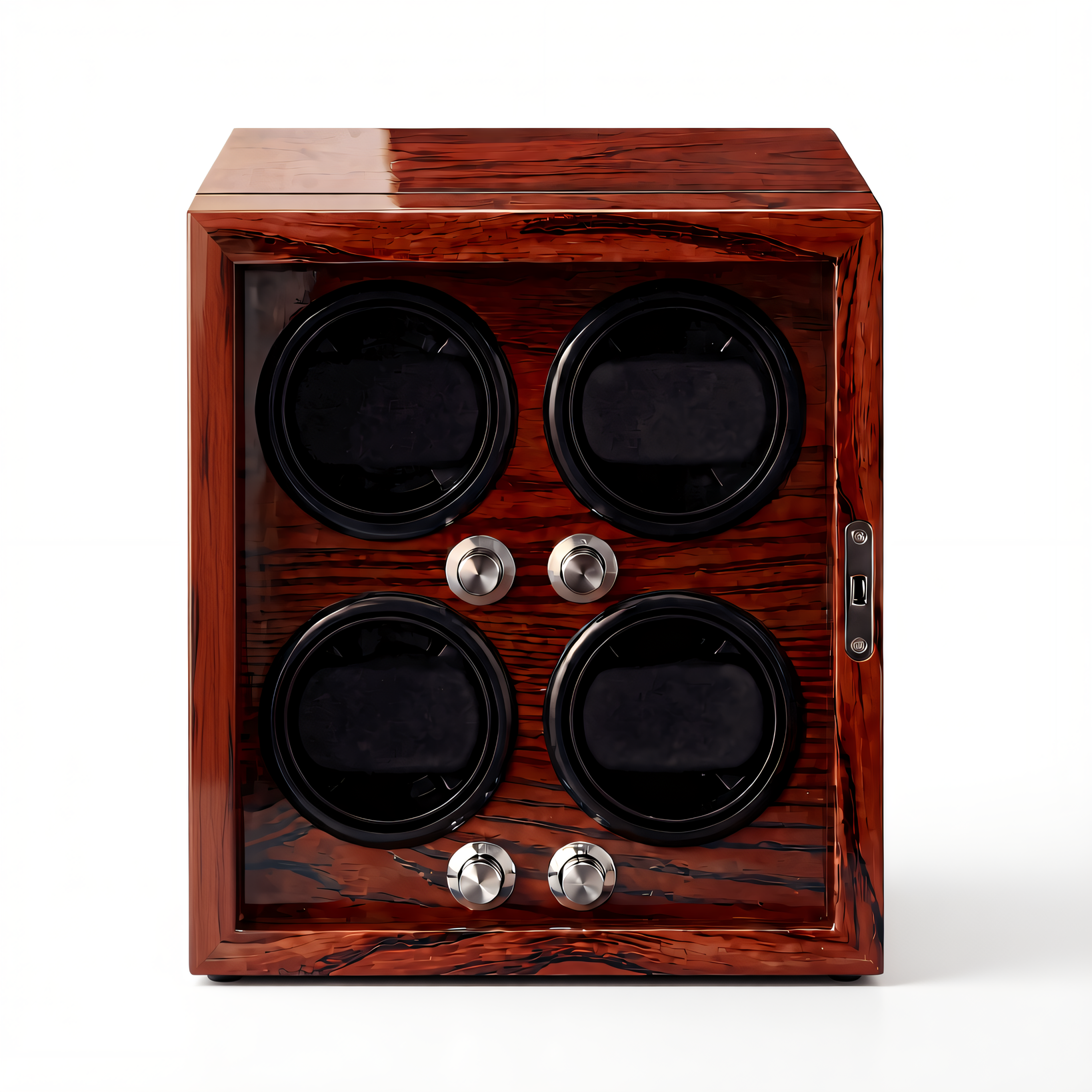 Solid Wood Watch Winder for 4 Watches