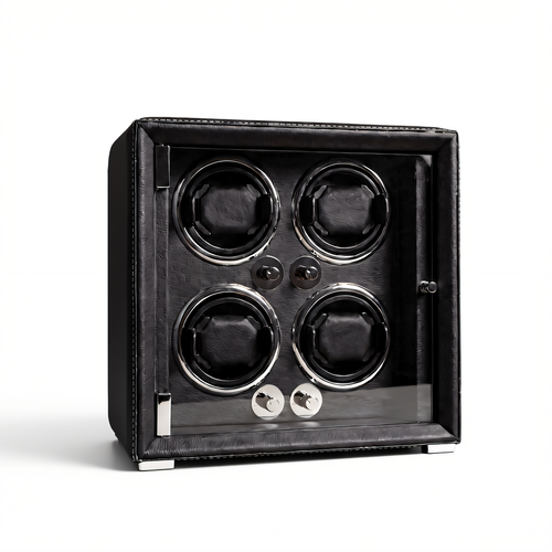 4 Watch Winder Box, Black