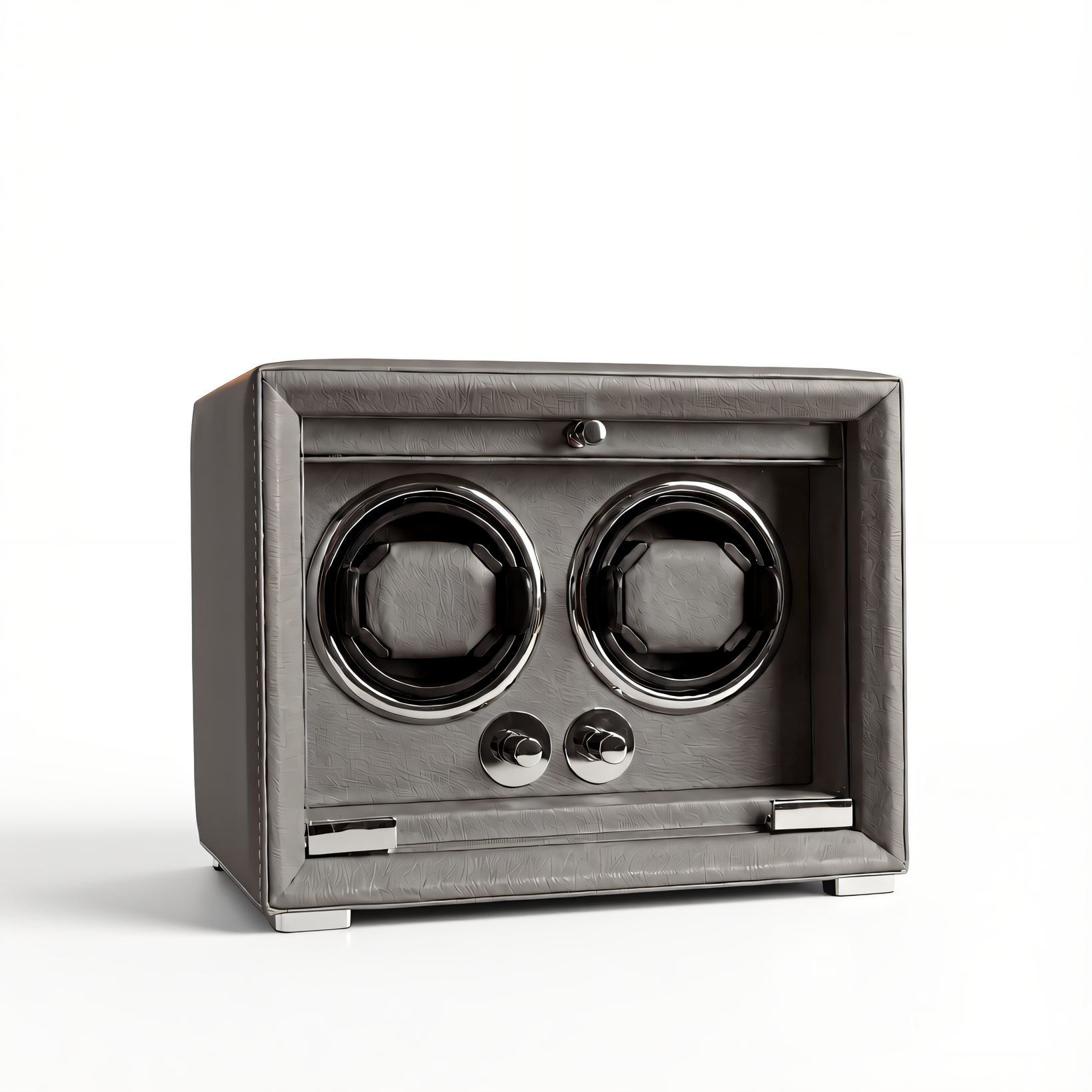 Double Watch Winder, Anthracite Leather