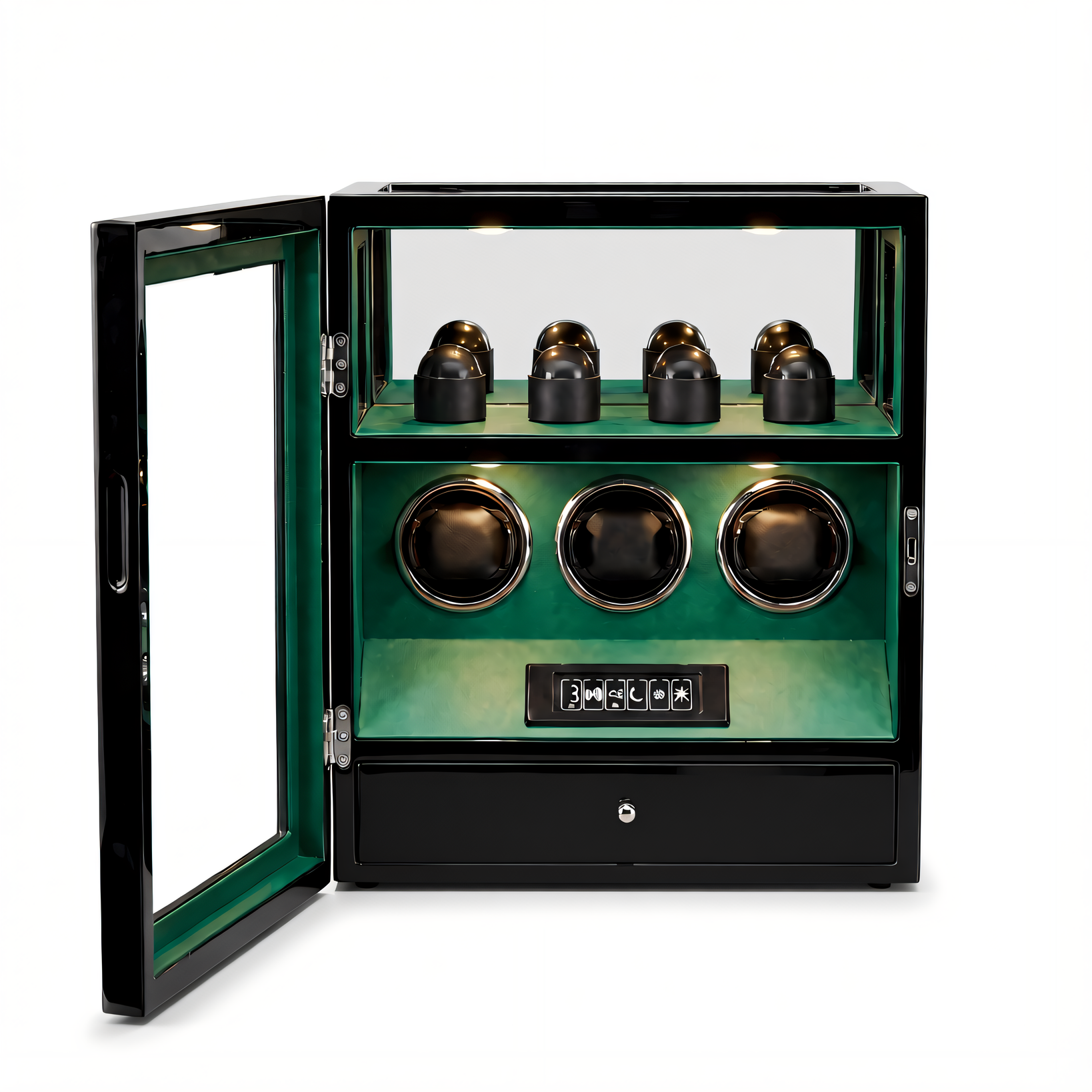 Triple Watch Winder with Fingerprint Lock