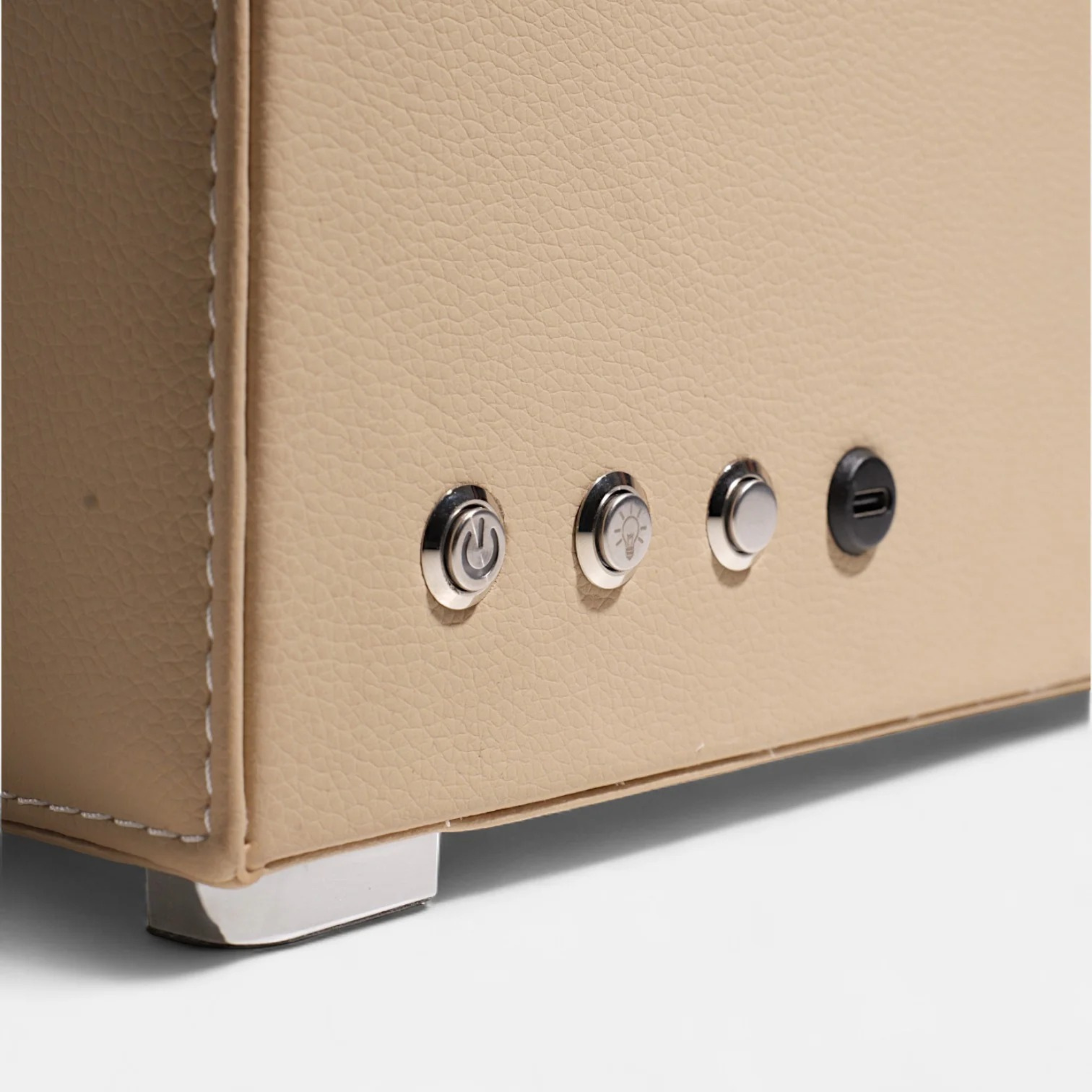 6 Watch Winder Box, Cream