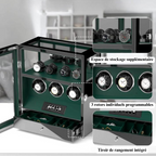Triple Watch Winder with Fingerprint Lock