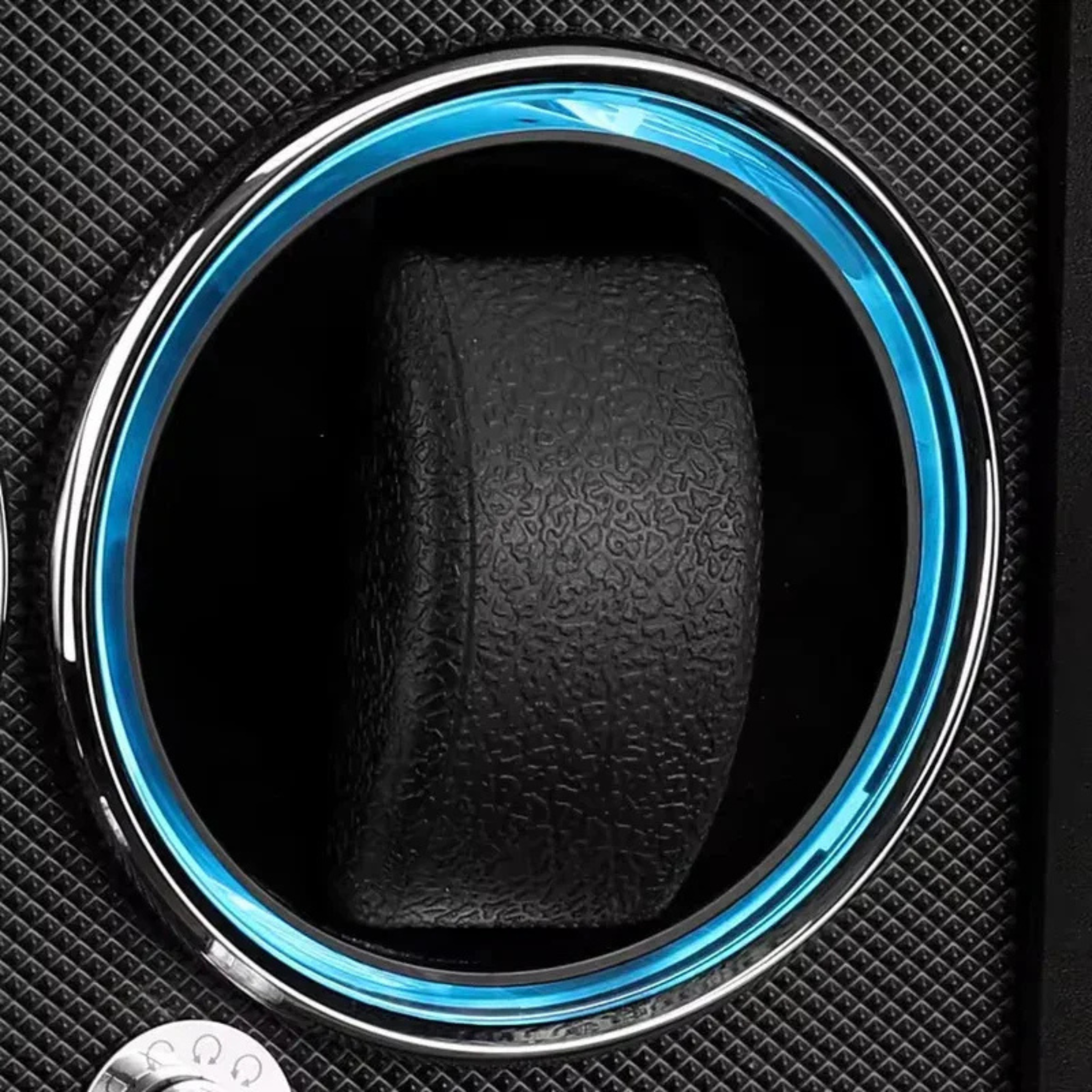 Compact Cube Watch Winder, Black