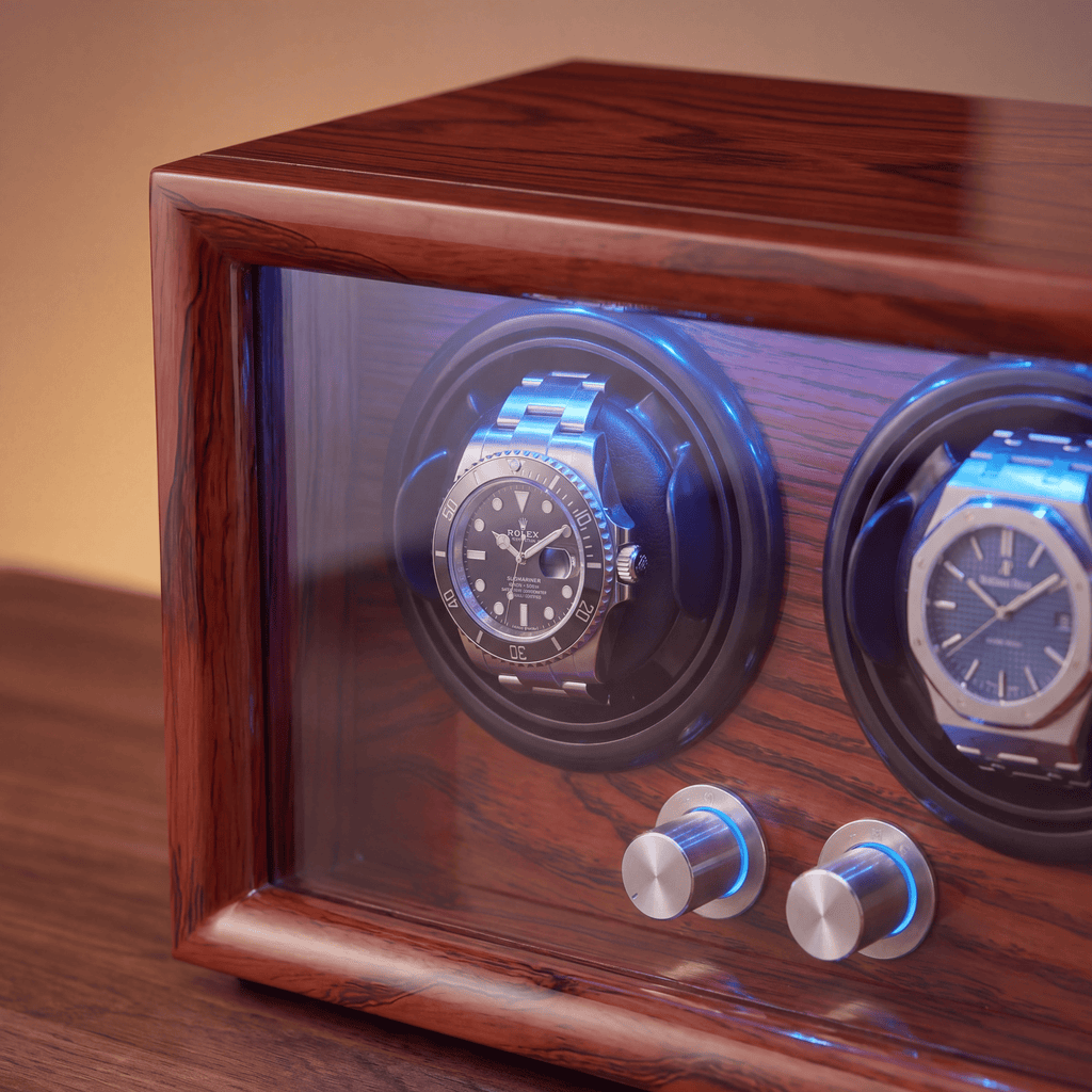 Solid Wood Double Watch Winder
