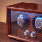 Solid Wood Double Watch Winder