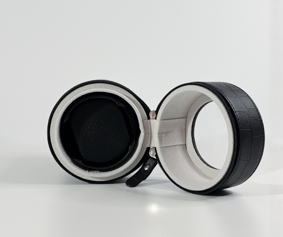 Portable Travel Watch Winder, Leather