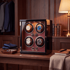Red Watch Winder for 4 Watches