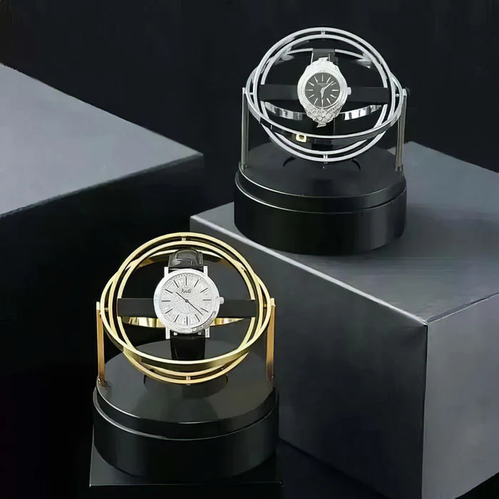 Gyroscopic Orbit Watch Winder, Gold