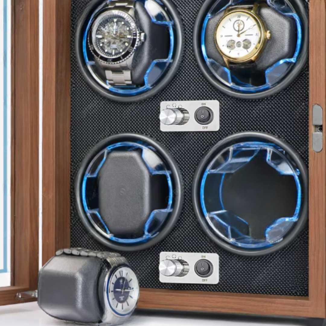 4 Watch Winder with LED Lighting
