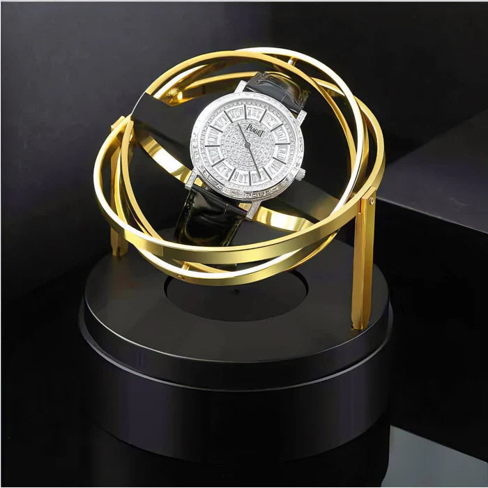 Gyroscopic Orbit Watch Winder, Gold