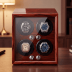 Solid Wood Watch Winder for 4 Watches