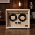 Double Watch Winder, Anthracite Leather