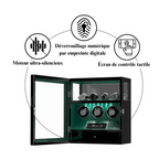 Triple Watch Winder with Fingerprint Lock
