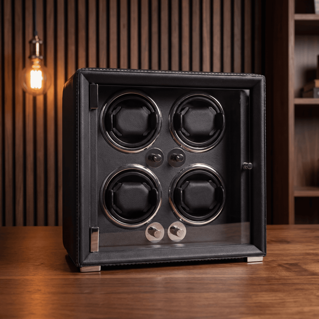 4 Watch Winder Box, Grey