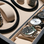Quad Watch Winder with Storage for 10 Watches