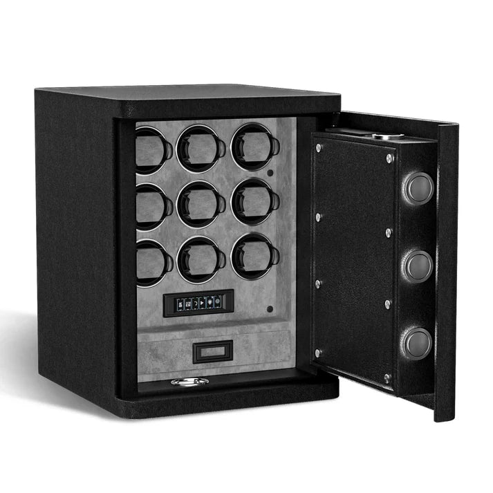 Watch Winder Safe for 9 Watches