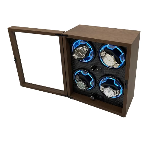 4 Watch Winder with LED Lighting