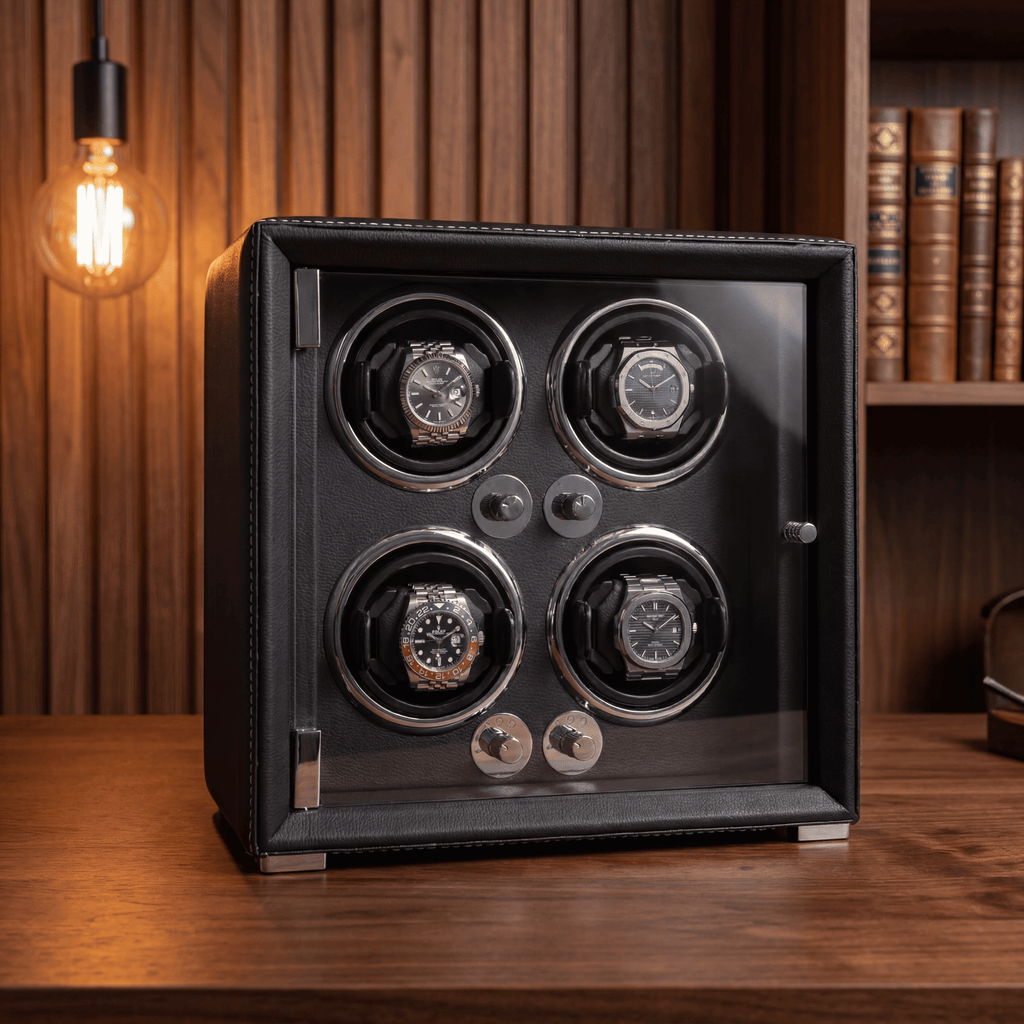 4 Watch Winder Box, Grey