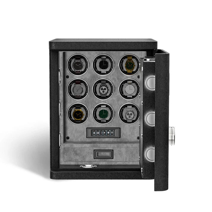 Watch Winder Safe for 9 Watches