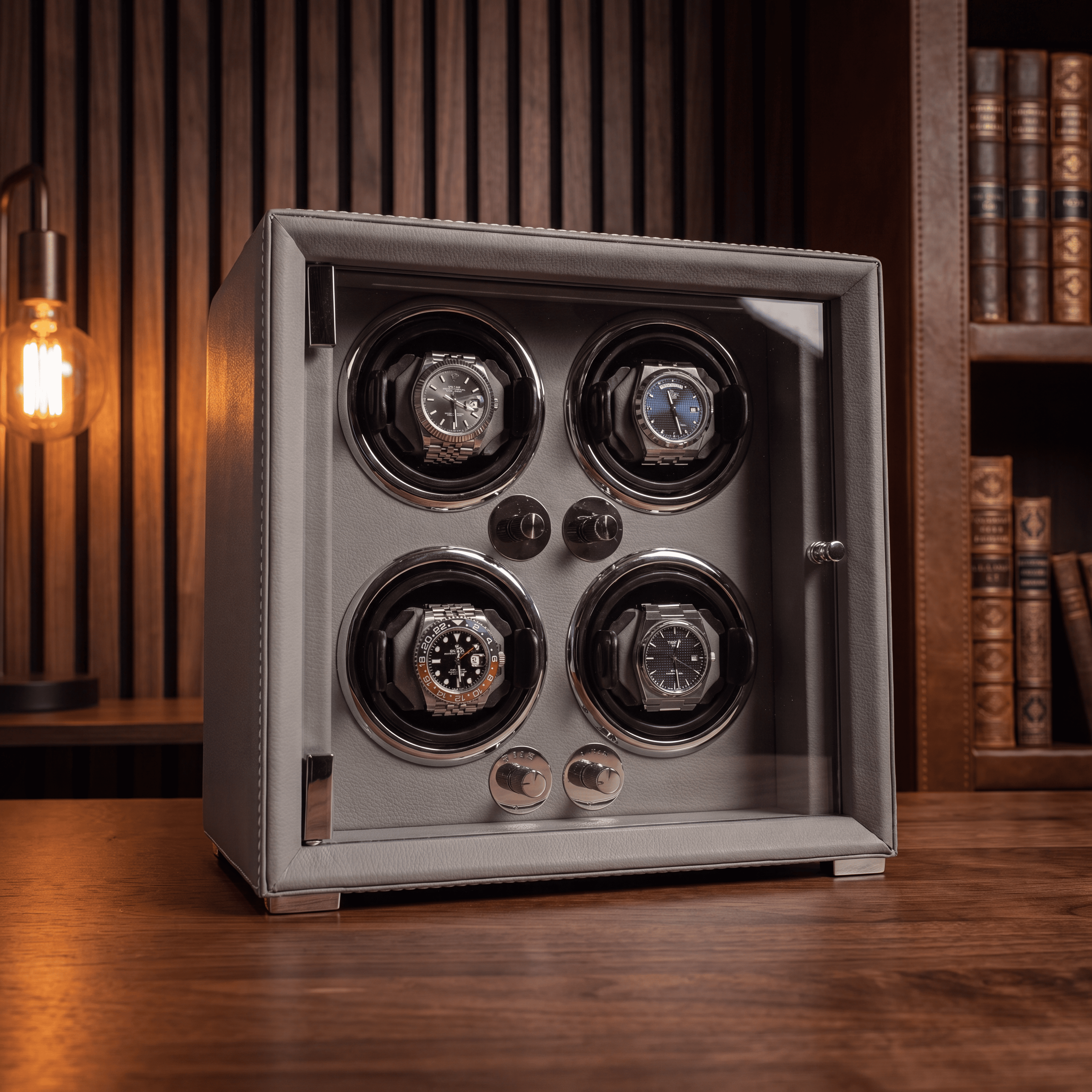 4 Watch Winder Box, Black
