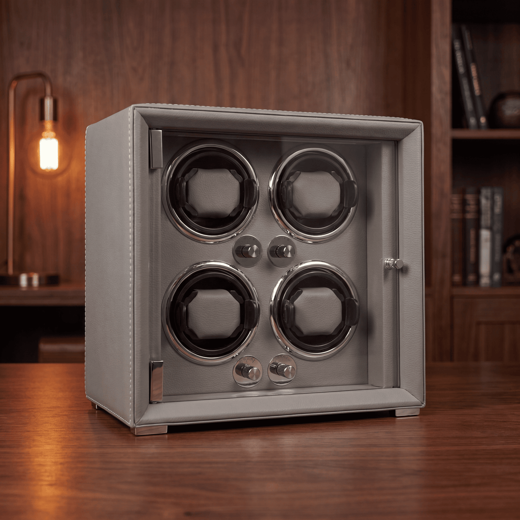 4 Watch Winder Box, Black