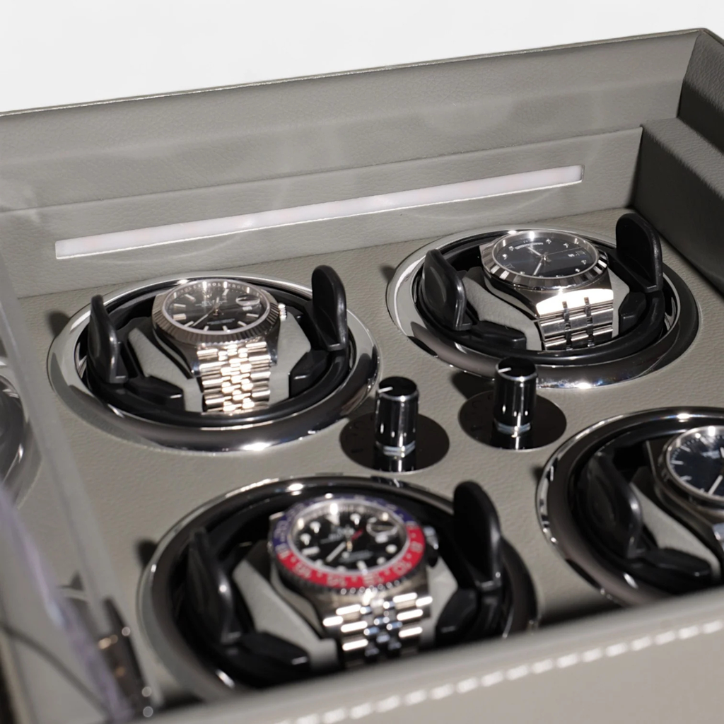 4 Watch Winder Box, Black