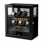 3 Watch Winder Box, Piano Black