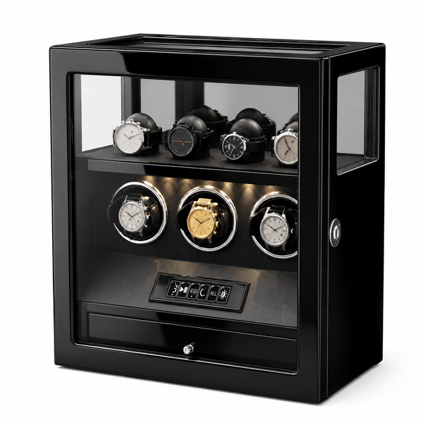 Jermyn Triple Watch Winder, Piano Black