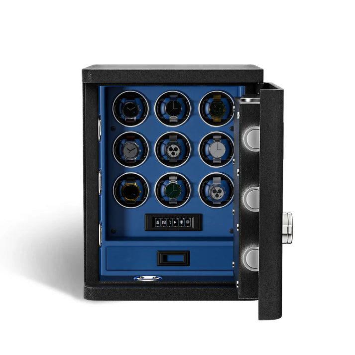 Watch Winder Safe for 9 Watches
