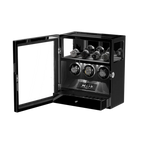 3 Watch Winder Box, Piano Black, view 12