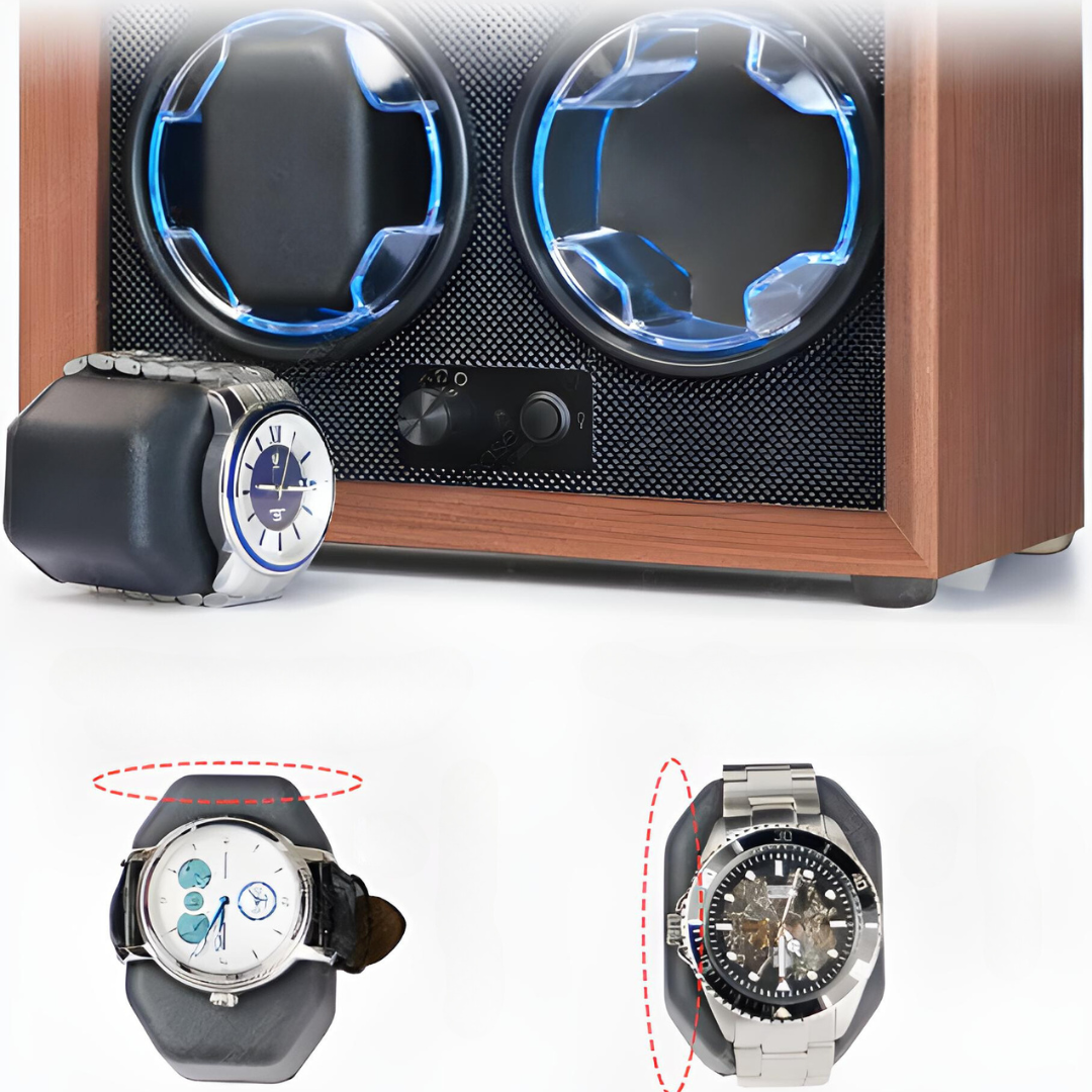 Double Watch Winder with LED Lighting, view 8