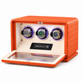 Leather Watch Winder for 3 Watches