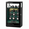 Watch Winder Safe for 9 Watches, Green