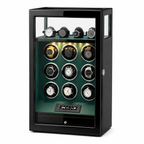 Watch Winder Safe for 9 Watches, Green