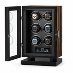 Luxury Watch Winder for 6 Watches, Macassar Wood