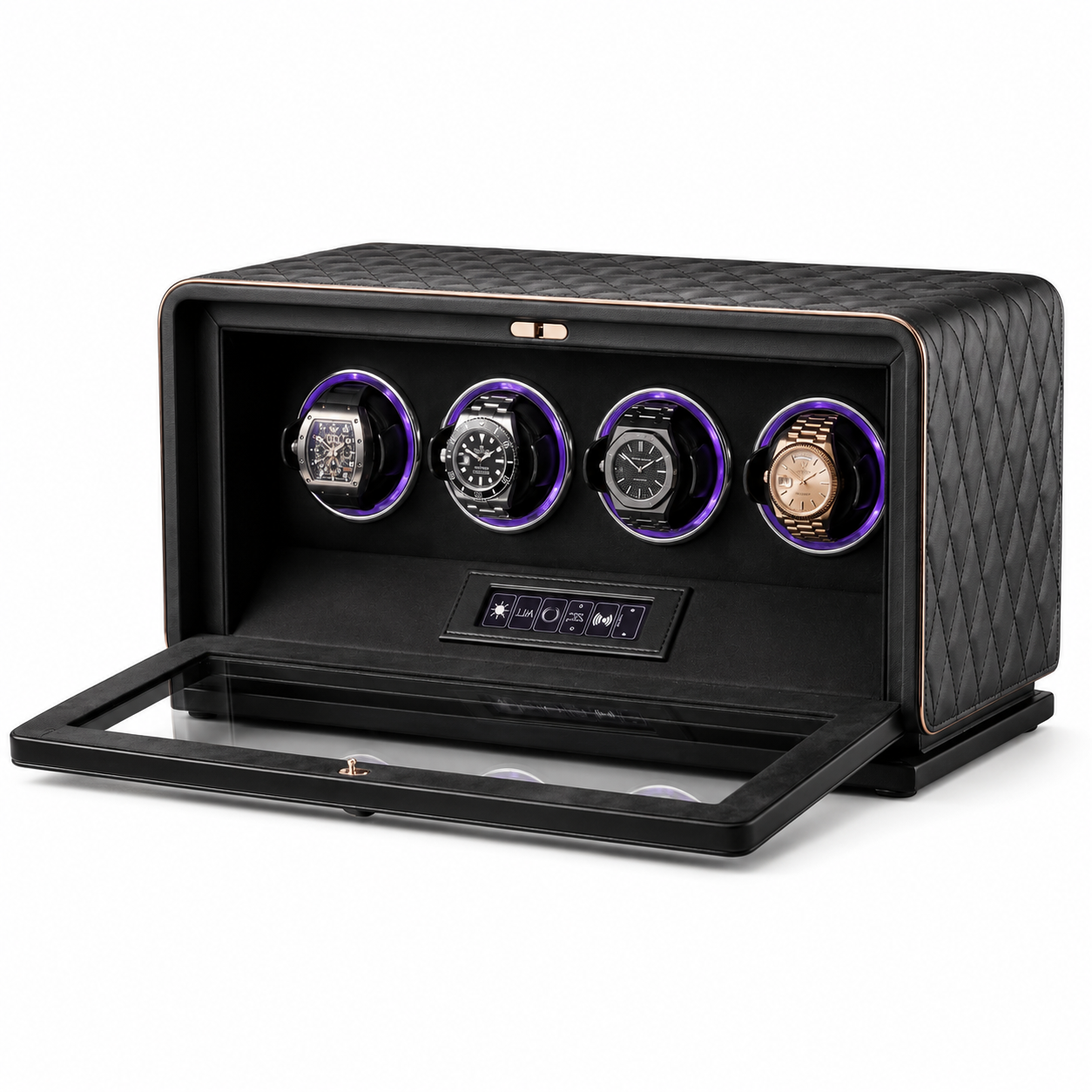 4 Watch Winder Display Case