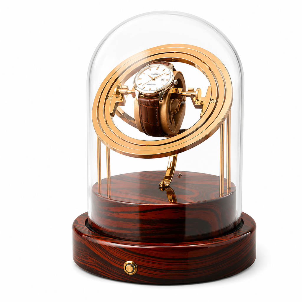 Wood Gyroscopic Watch Winder
