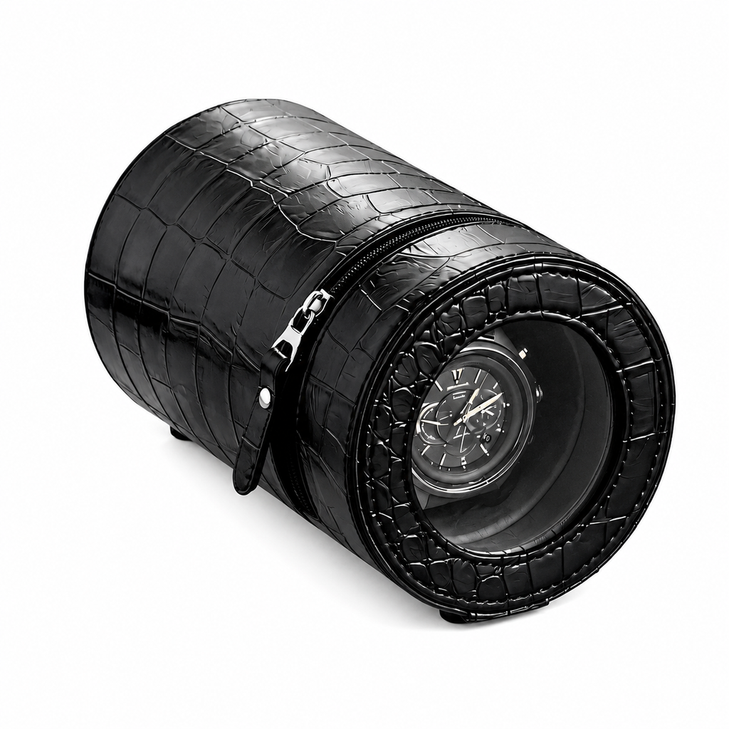 Portable Travel Watch Winder, Leather