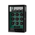 Watch Winder Safe for 9 Watches, Green, view 12