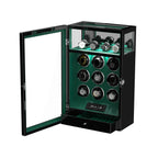 Watch Winder Safe for 9 Watches, Green, view 11