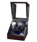 Double Watch Winder with Blue LED, view 10