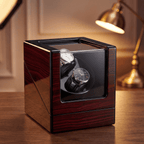 Double Watch Winder with Blue LED, view 9